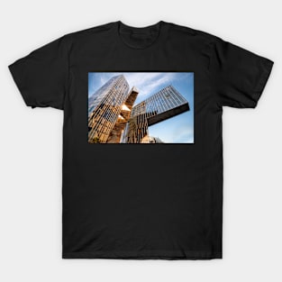 Sunset reflection on mirror building T-Shirt